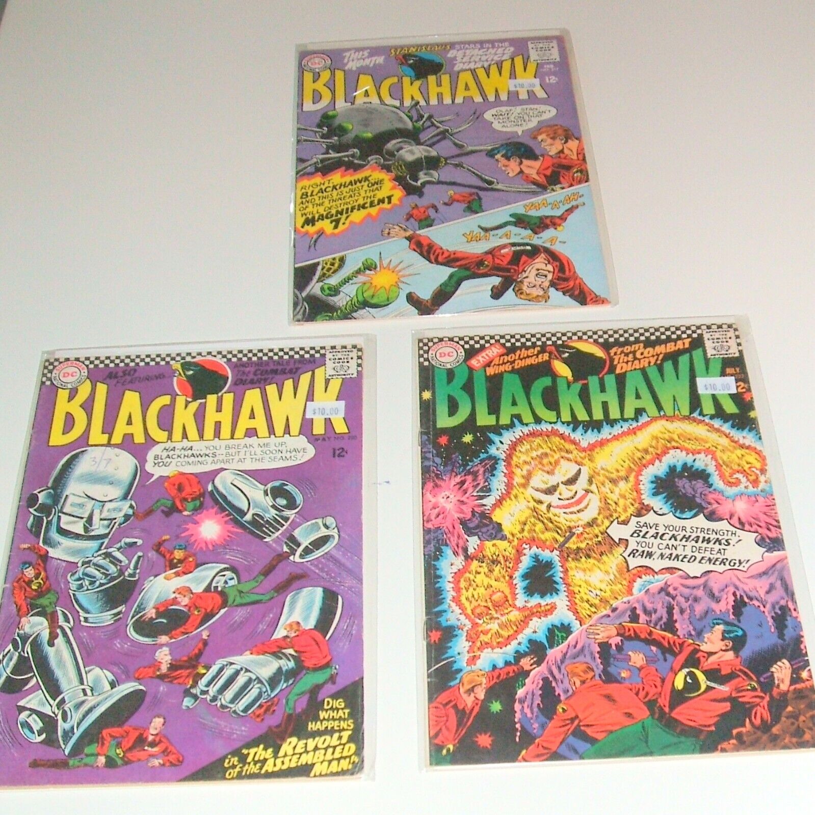 Superman National Comics DC Blackhawk #217, #220, #222