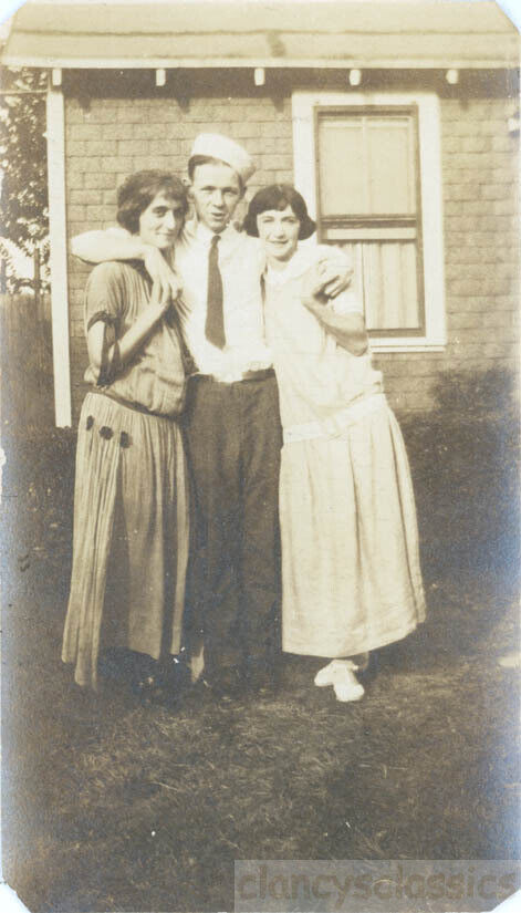 1921 Flapper Ladies w Sailor Boy in the Middle