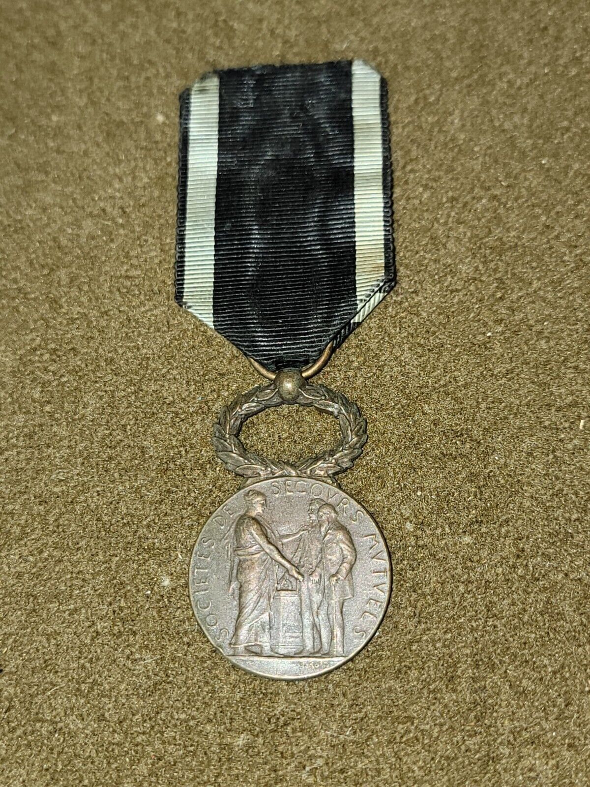Antique French Interior Ministry Medal of Honor Dated 1900 NAMED