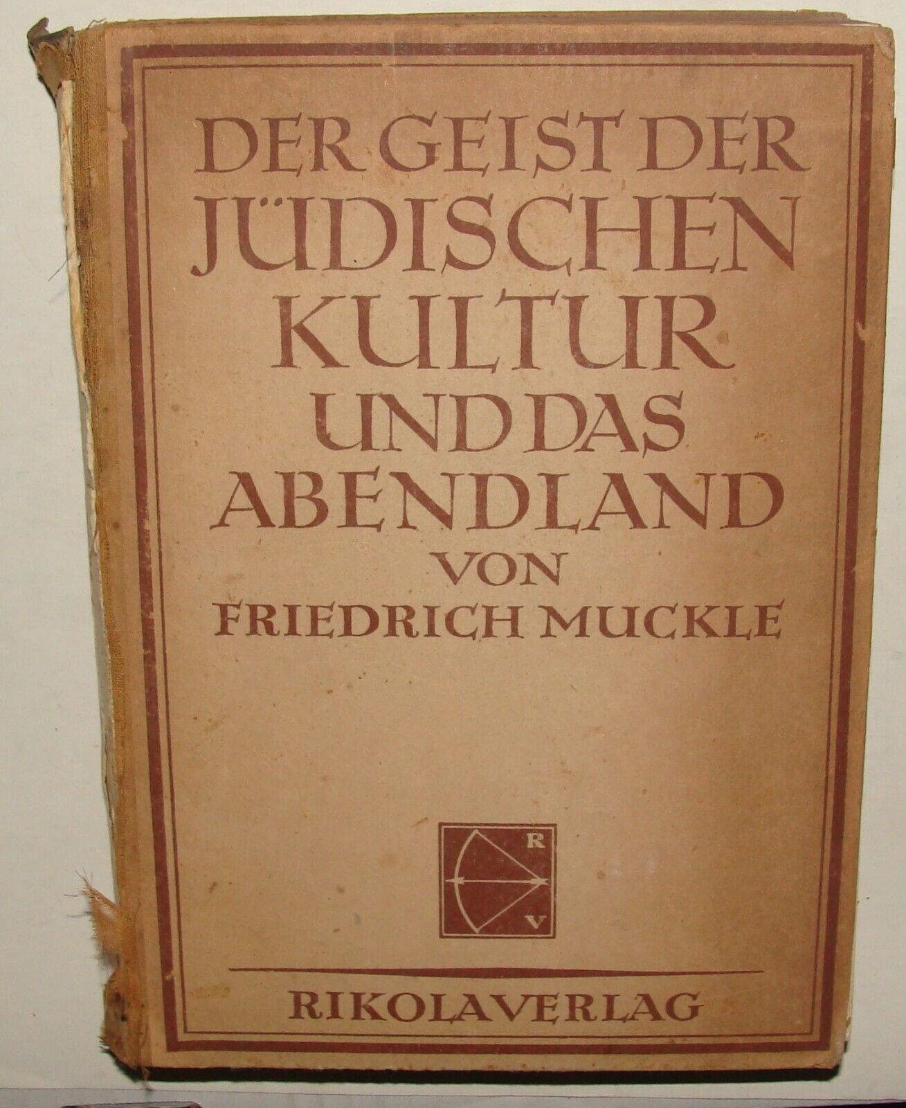 Judaica 1923 German Germany Jewish History Culture Book