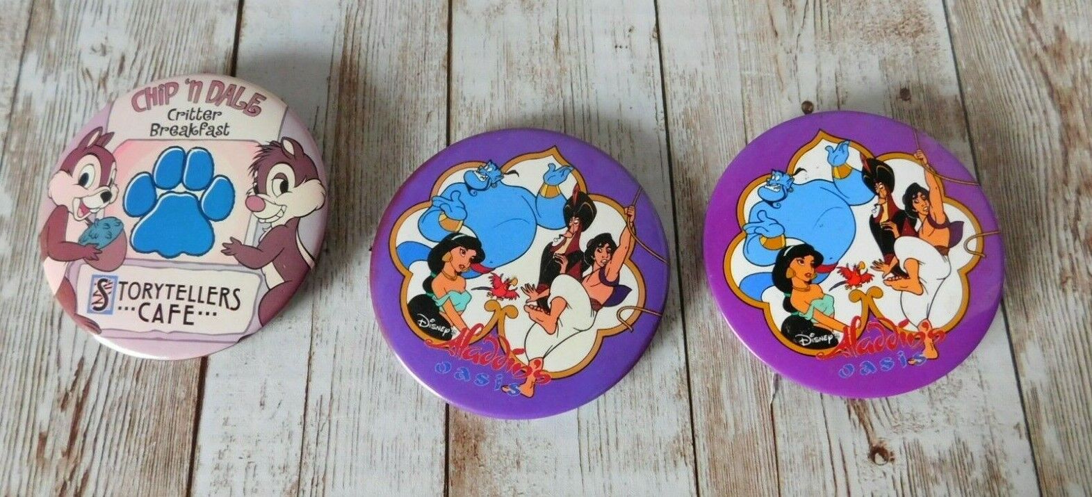 Disneyland Aladdin\' Cafe Chip \'N\' Dale Critter Breakfast Storytellers Cafe Pins 