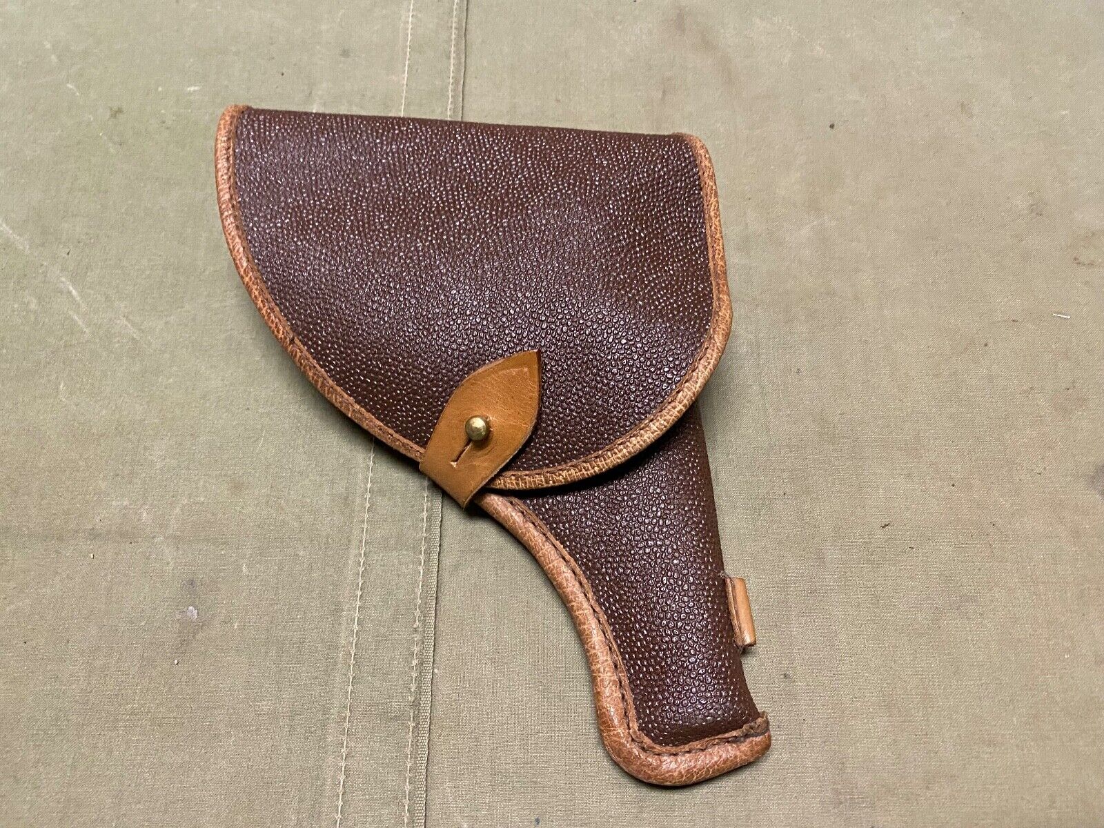 WWII SOVIET RUSSIA M1923 M1895 NAGANT REVOLVER PISTOL LEATHER CARRY HOLSTER