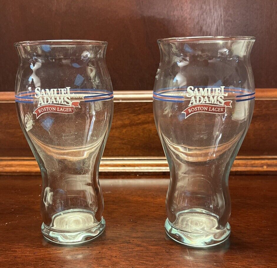 Set of 2 Samuel Adams Boston Lager Beer Glass, Pint Size,  6.75inch