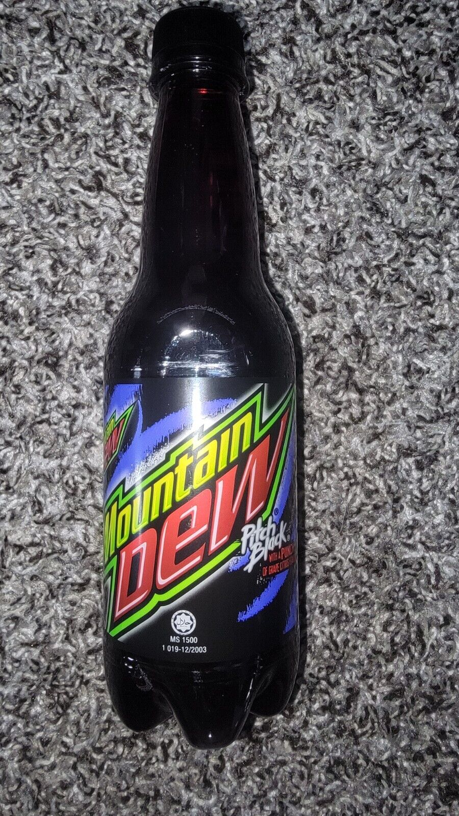 Mountain Dew Pitch Black 400ml Bottle Malaysian Exclusive* RARE