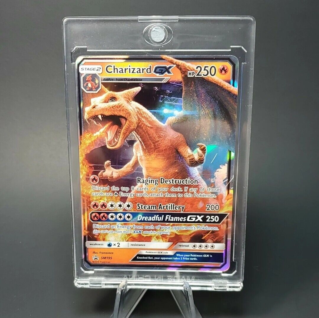 CHARIZARD GX Pokemon card - Freshly Pulled - MINT -INVEST - w/ CASE
