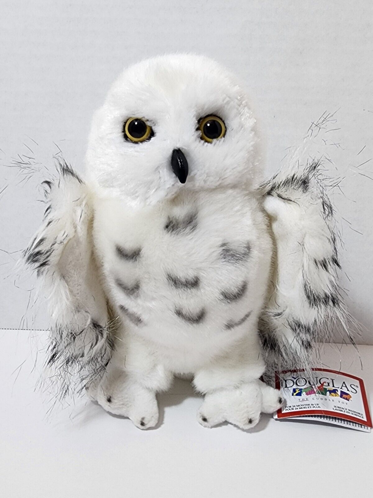 WIZARD the Plush SNOWY OWL Stuffed Animal - by Douglas Cuddle Toys - #3841