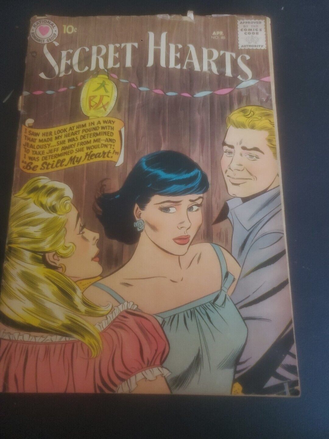 SECRET HEARTS #46 Silver Age 1958-DC ROMANCE B24