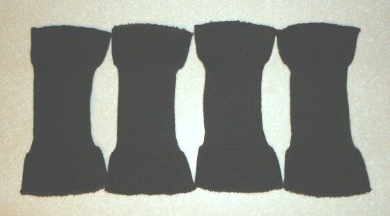 2 PAIRS OF U.S. ISSUE SEAL BROWN WOOL KNIT CUFFS FOR A-2 AND G-1 FLIGHT JACKETS