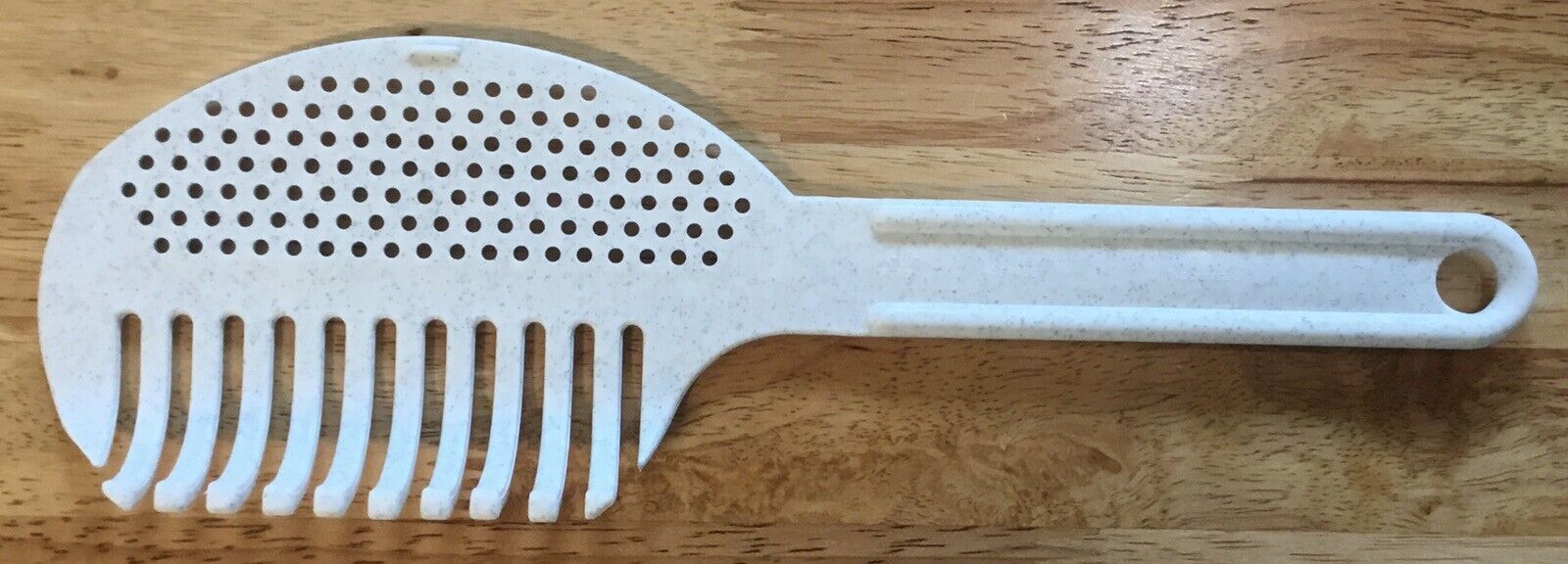 Tupperware Speckled Spaghetti Pasta Fork Strainer ~Strain \'N Serve