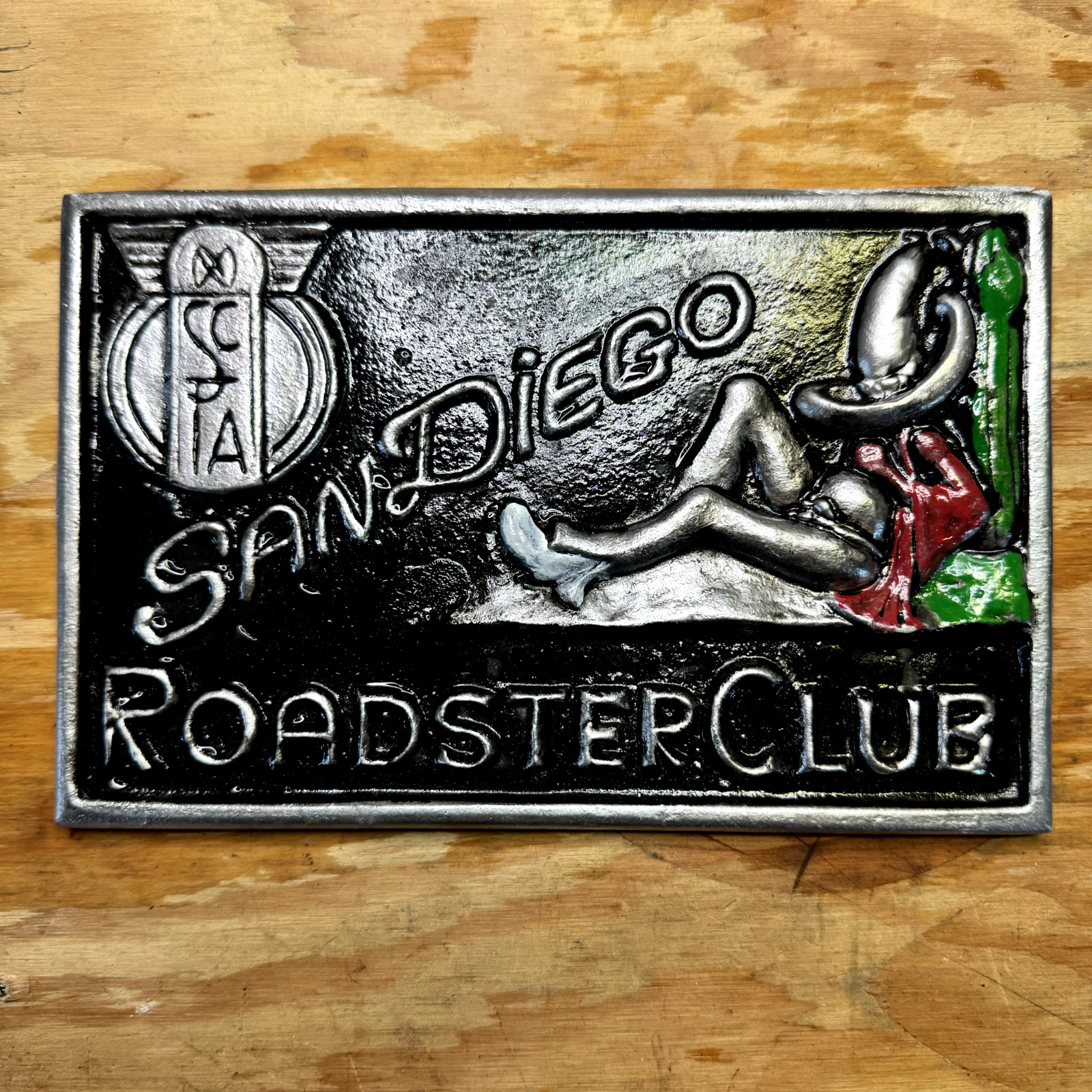 San Diego Roaster Club SCTA Car Club Plaque