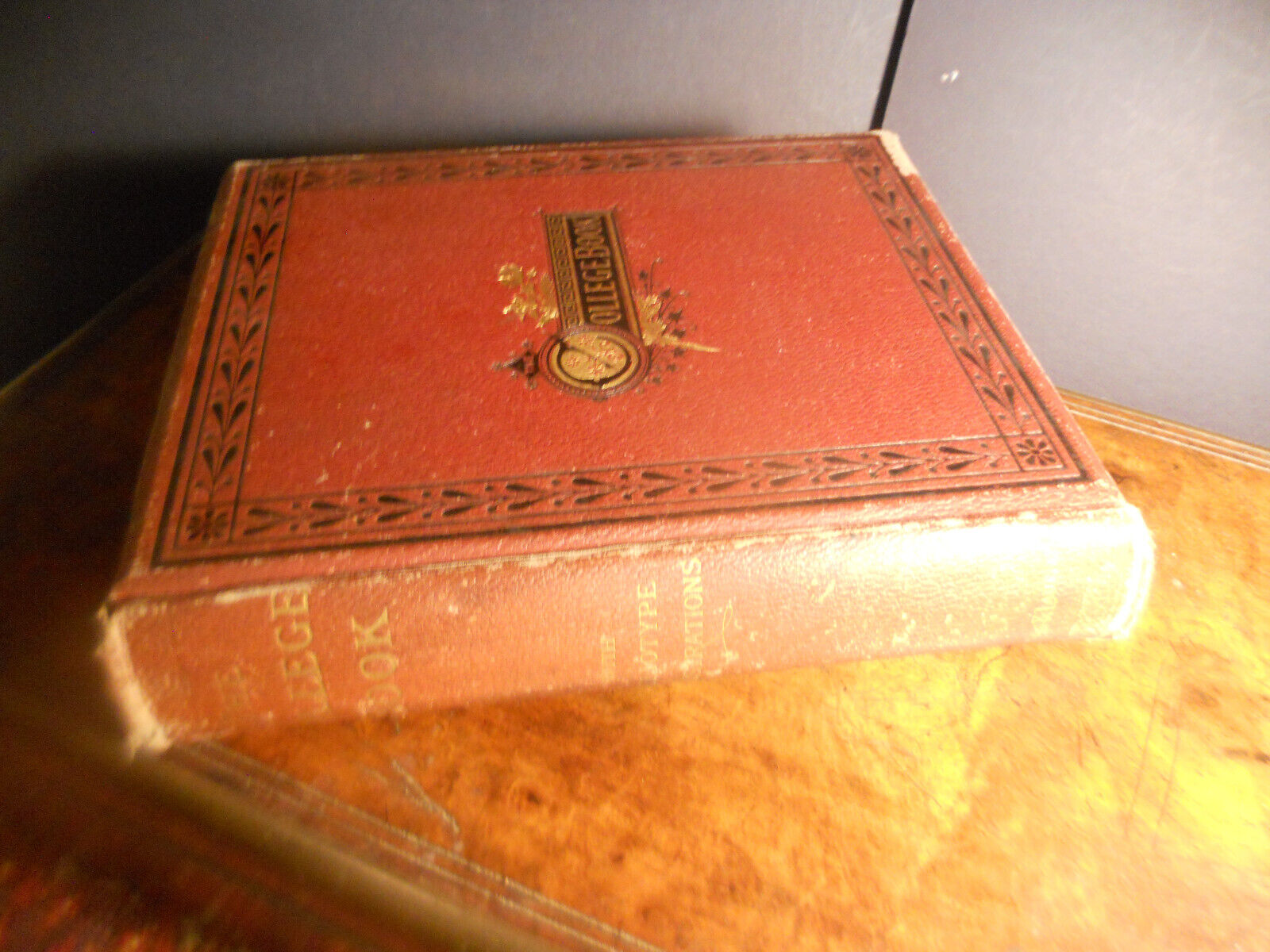 1878 The COLLEGE BOOK Charles Richardson W&M HARVARD YALE Dartmouth