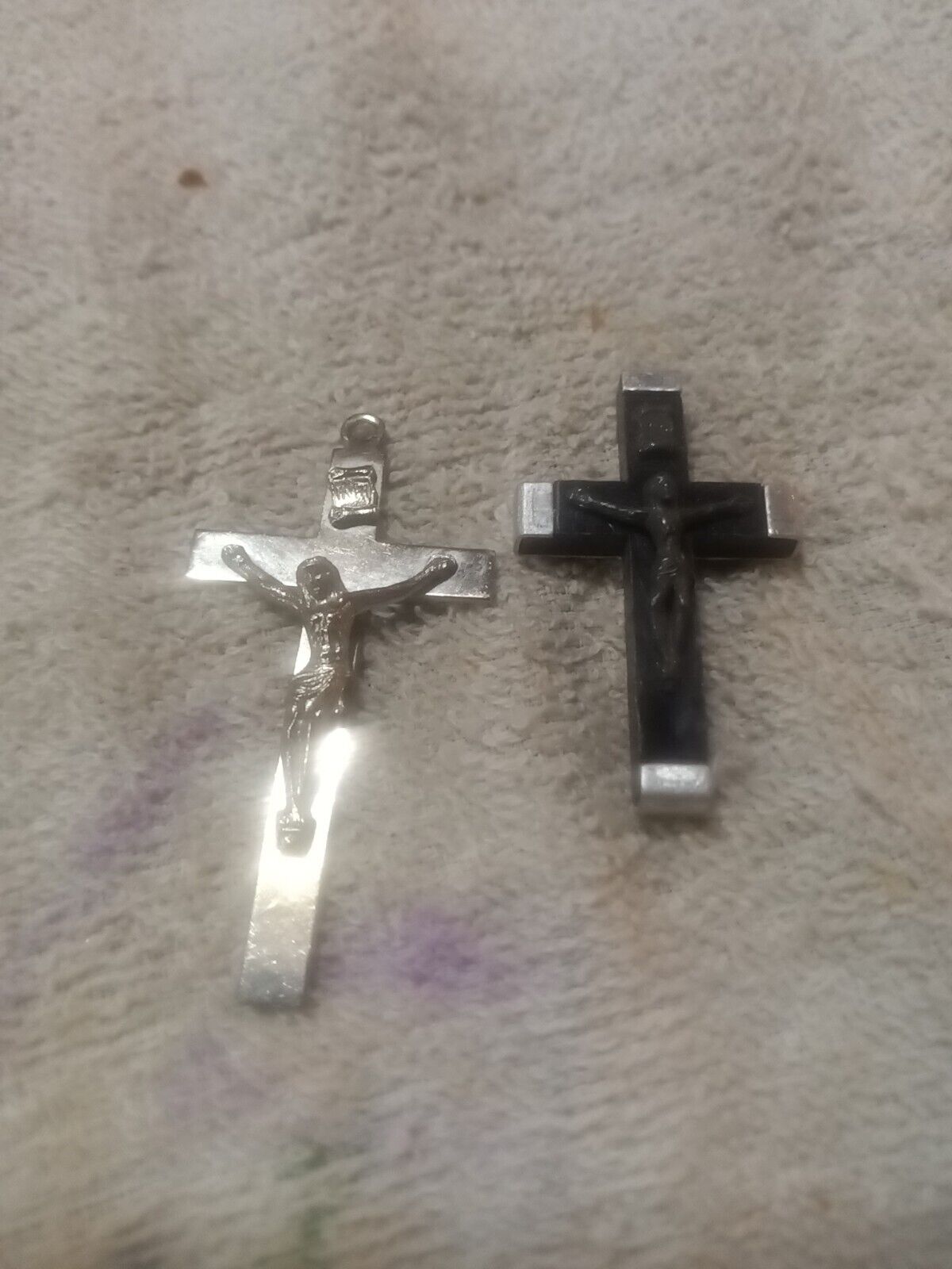 Pair Of Jesus Crucified Cross