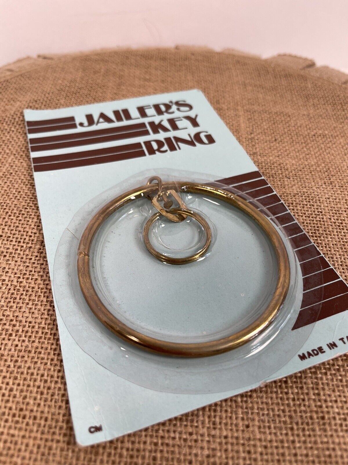 Vintage NOS Sealed Jailer’s Key Ring Vintage New In Package Key Chain Ring