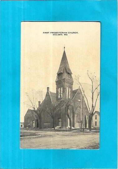 Vintage Postcard-First Presbyterian Church, Holden, Missouri