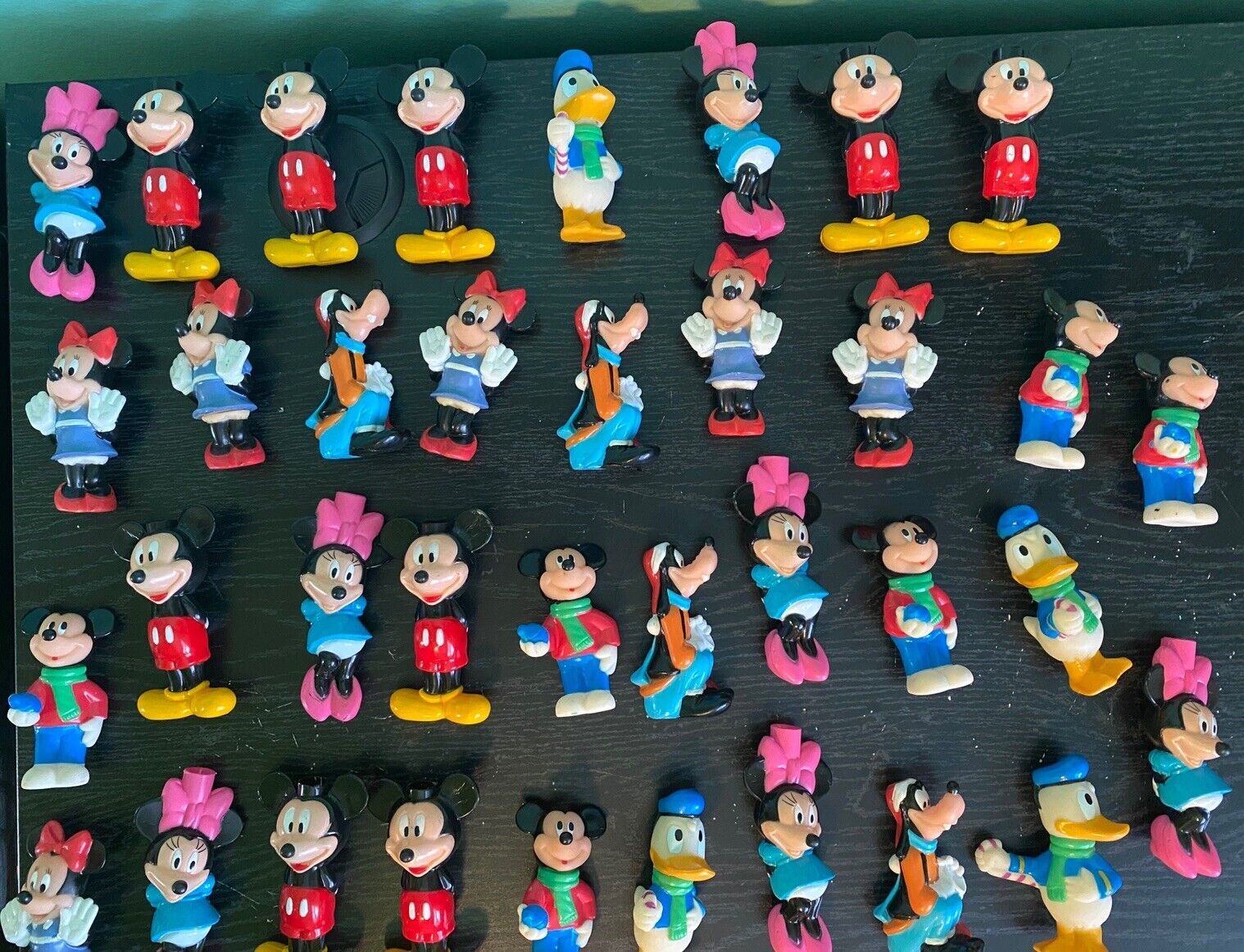 Vintage Disney Mickey Donald Goofy Minnie Lot of 36 Light Cover Figures
