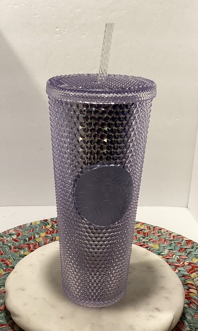 Starbucks Unicorn Diamond Studded Purple Iridescent Tumbler Cup 24 oz