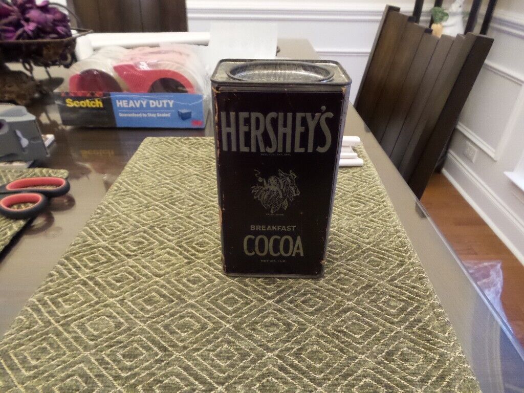 Vintage Hershey's cocoa tin 1 lb.  (1930's) 
