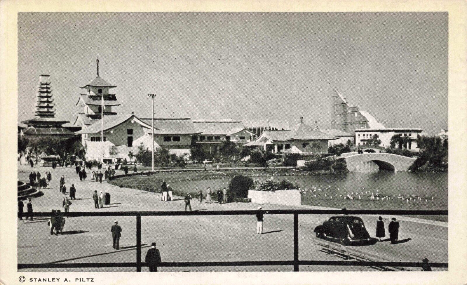 Japan & Netherlands Exhibits at Golden Gate Expo San Francisco CA 1939 Postcard