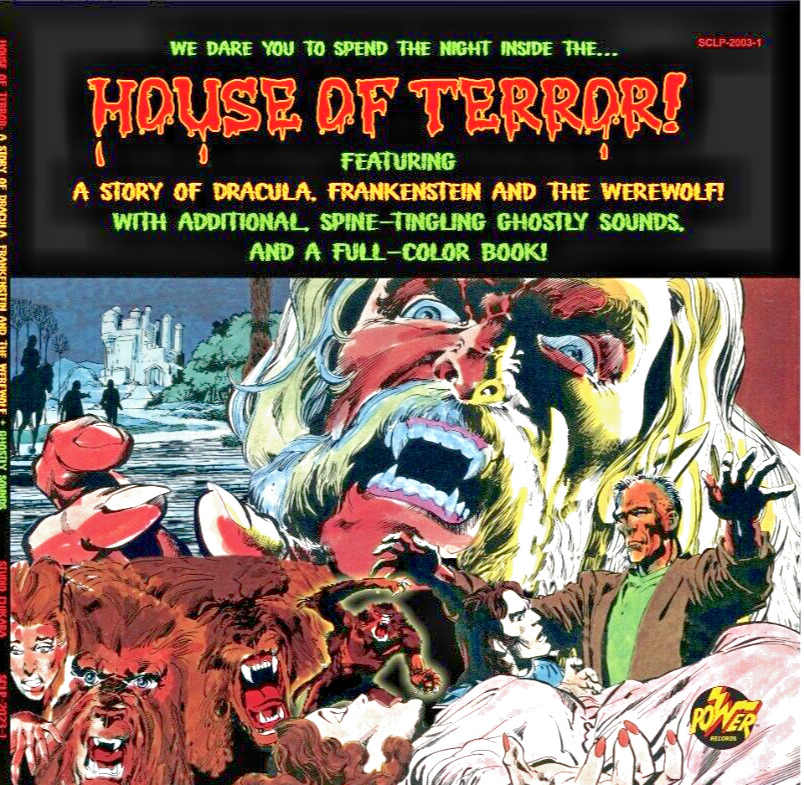 NEW HOUSE OF TERROR 180gsm LP w/ NEAL ADAMS' MONSTERS extended/recolored COMIC