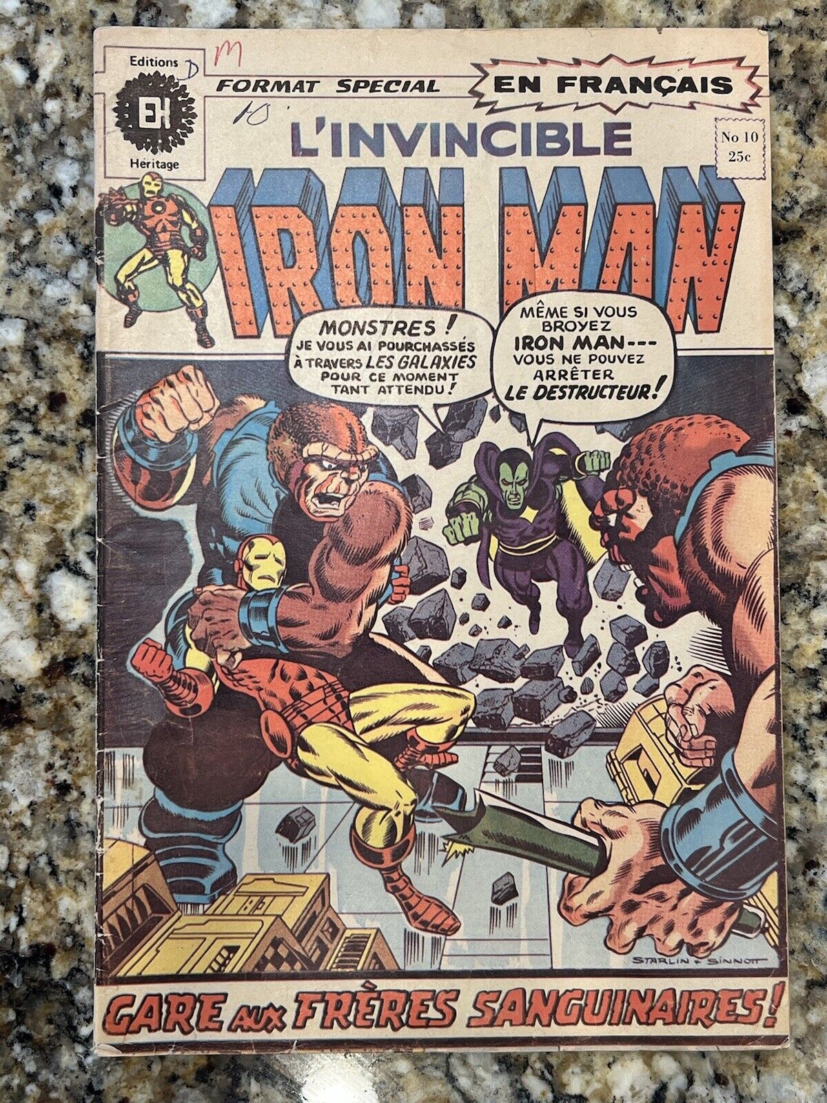 L’INVINCIBLE IRON MAN 10 (FRENCH-CANADIAN IRON MAN #55) 1st APP. THANOS DRAX