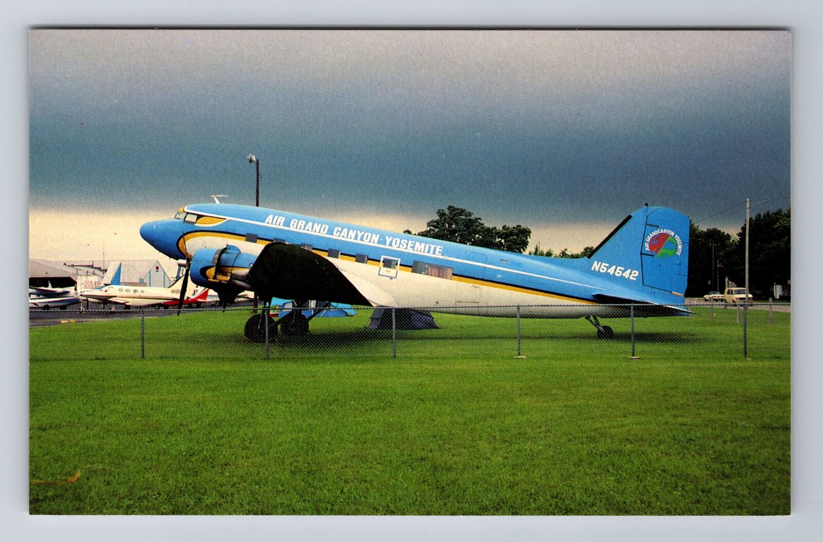 Oshkosh WI-Wisconsin, Air Grand Canyon Douglas DC-3C, Plane, Vintage Postcard