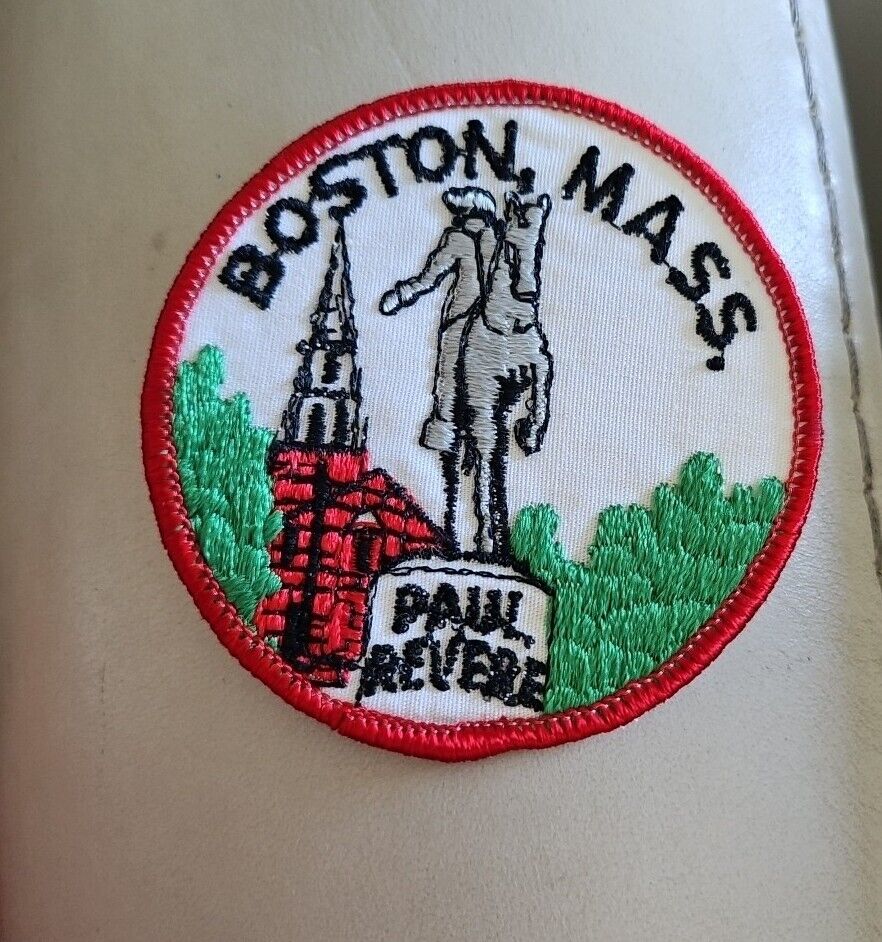 Boston Massachusetts Paul Revere Statue Jacket Patch 