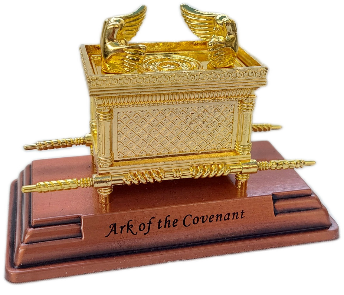 New metal model Statue Jerusalem israel Ark of the Covenant isarel Gold/copper