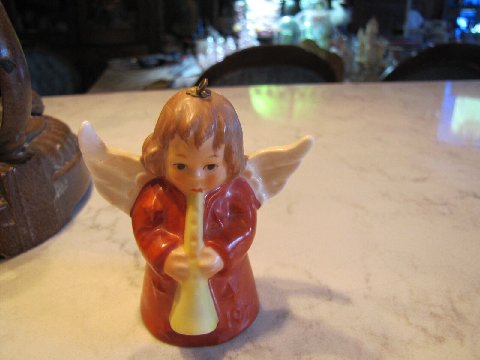 Vintage Signed W Germany Angel Christmas Bell 1976