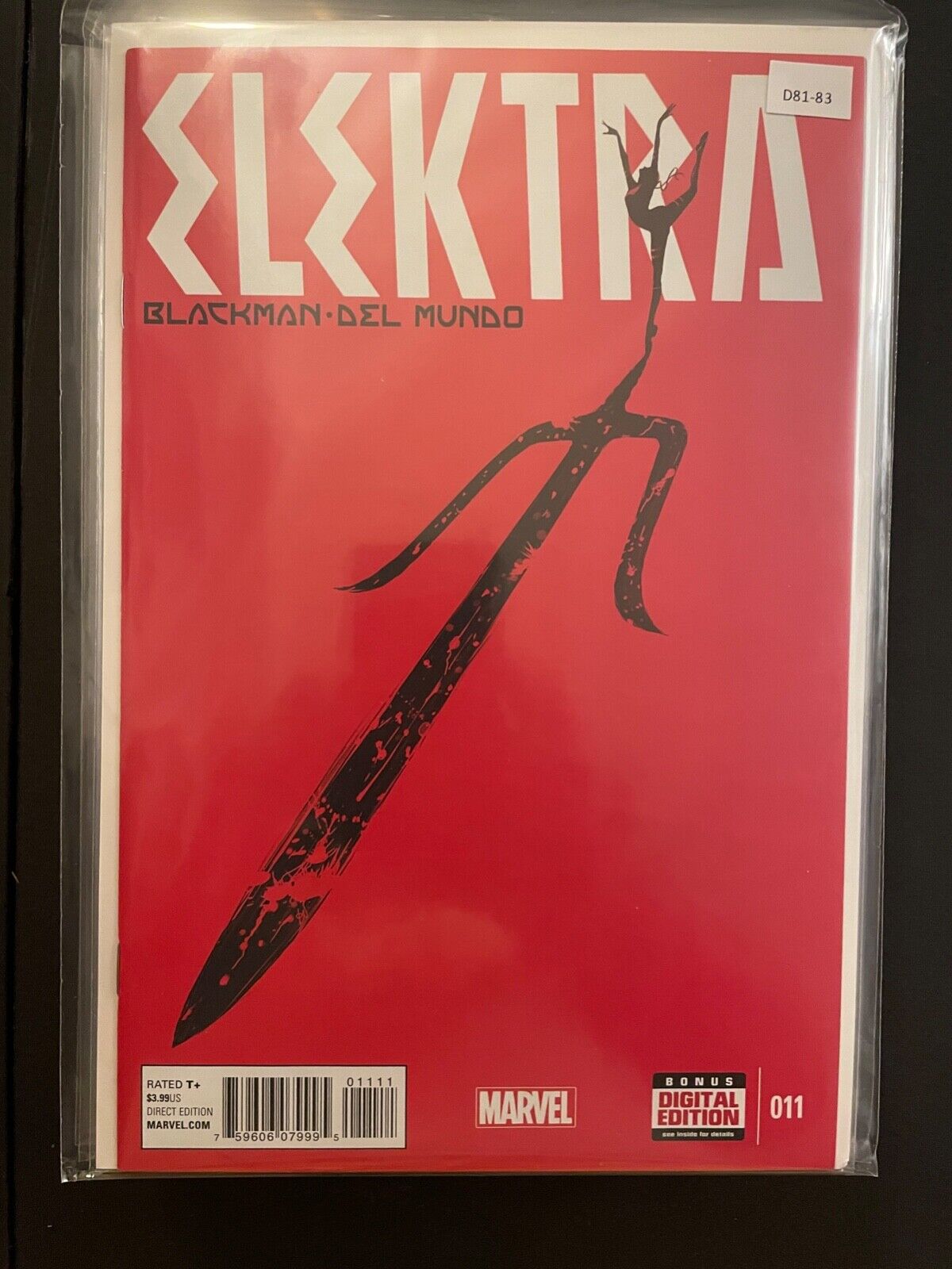 Elektra 011 High Grade 9.6 Marvel Comic Book D81-83