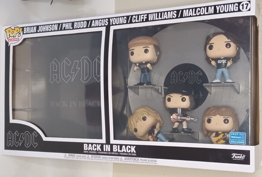 Funko Pop AC/DC Deluxe Album  Back In Black Limited Edition Walmart Exclusive 