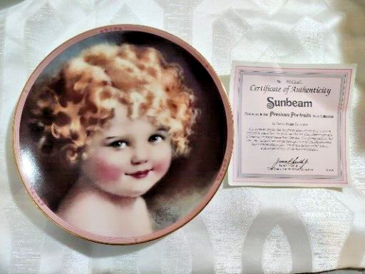 Bessie Pease Gutmann Plate Sunbeam Precious Portraits Hamilton Collection 1986