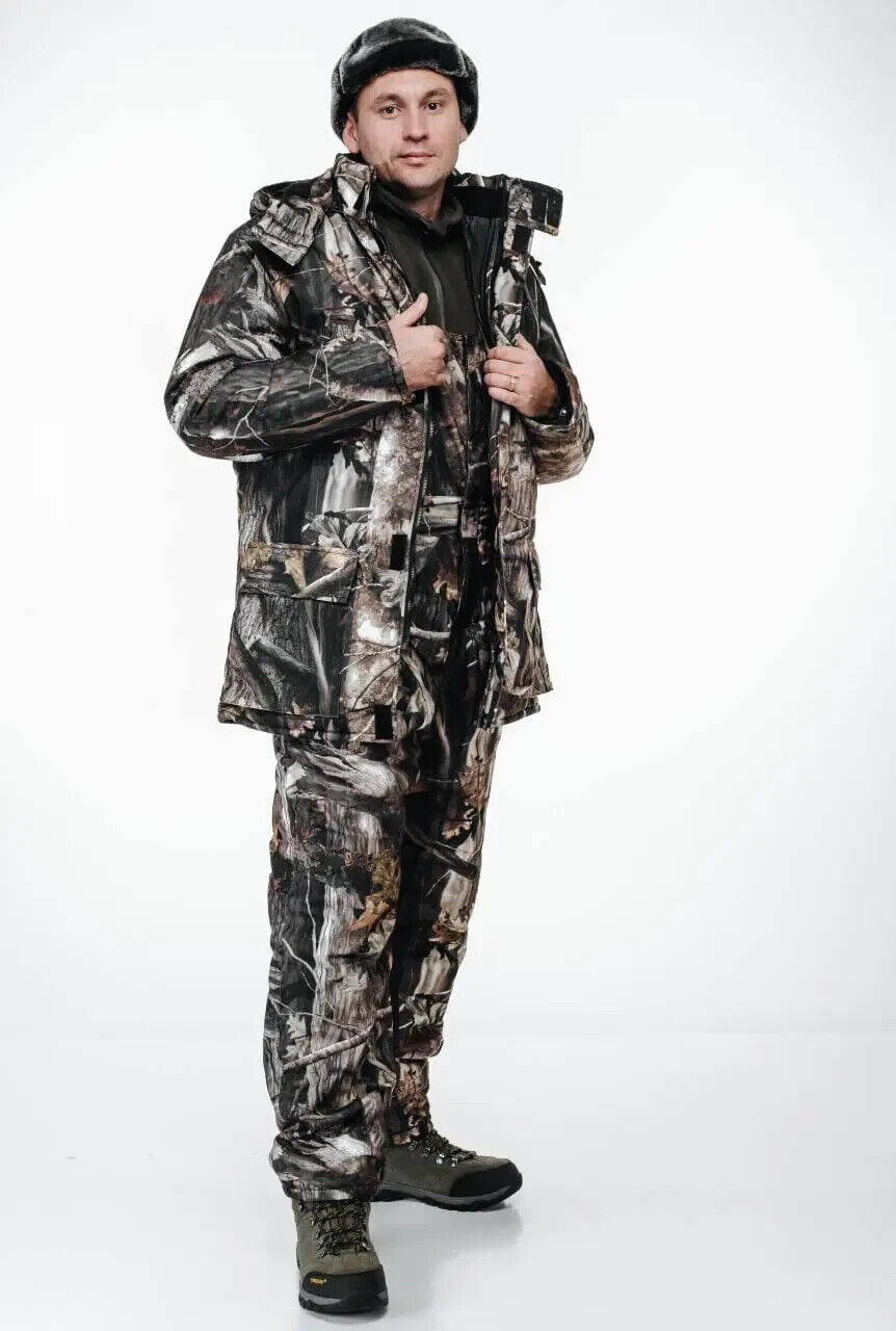 Winter hunting suit, men\'s winter hunting suit, hunting Forest mix, men\'s winter