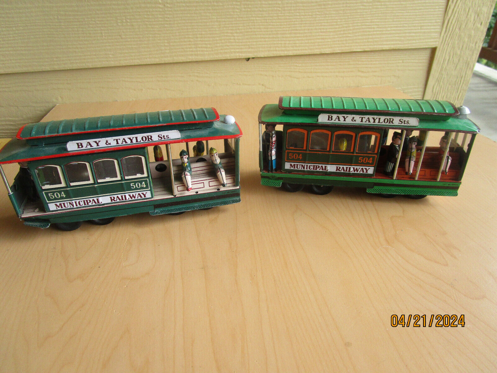 Two Vintage Powel & Mason STS 504 Friction Cable Cars Railway San Francisco.
