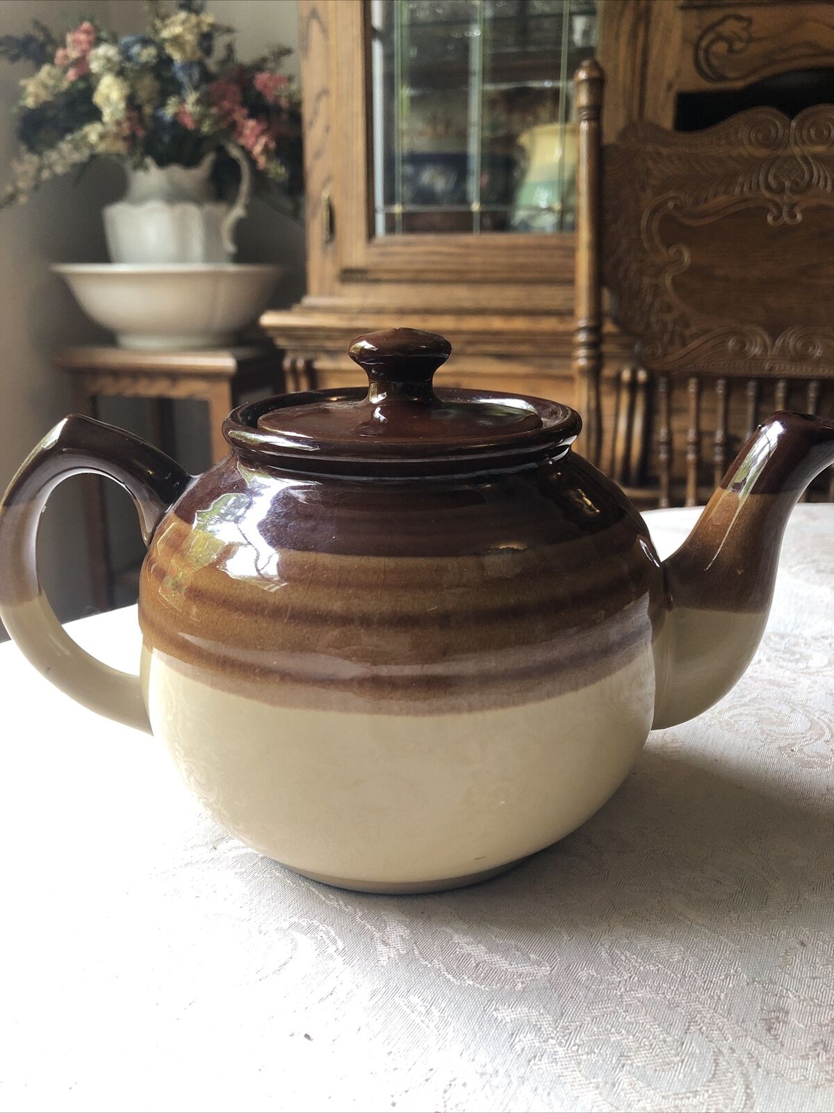Vintage Northland Mountain Stoneware Japan Teapot Rare