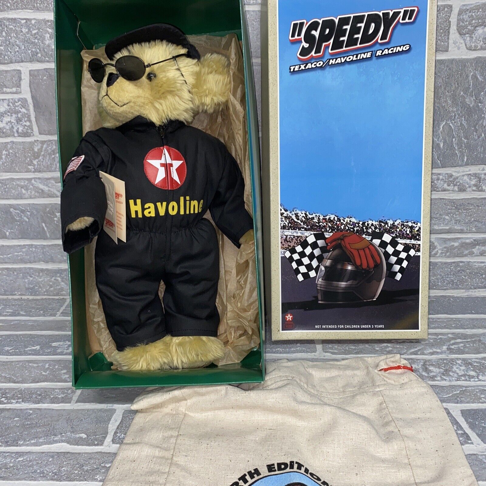 Speedy 2000 TEXACO/Havoline Racing  4th Edition Texaco Bear w/ Box and Bear