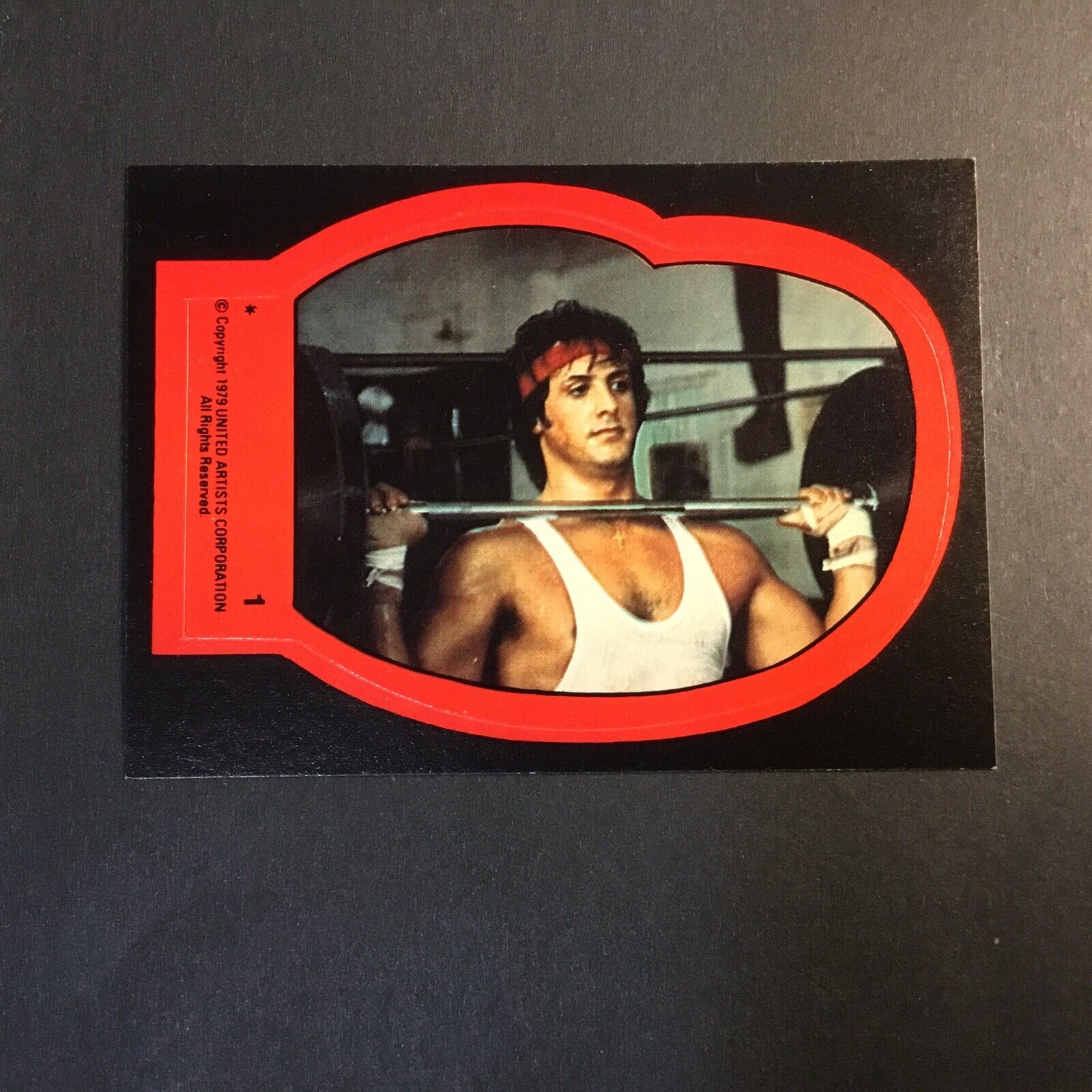 1979 Topps Rocky II Stickers #1 Rocky Balboa RC