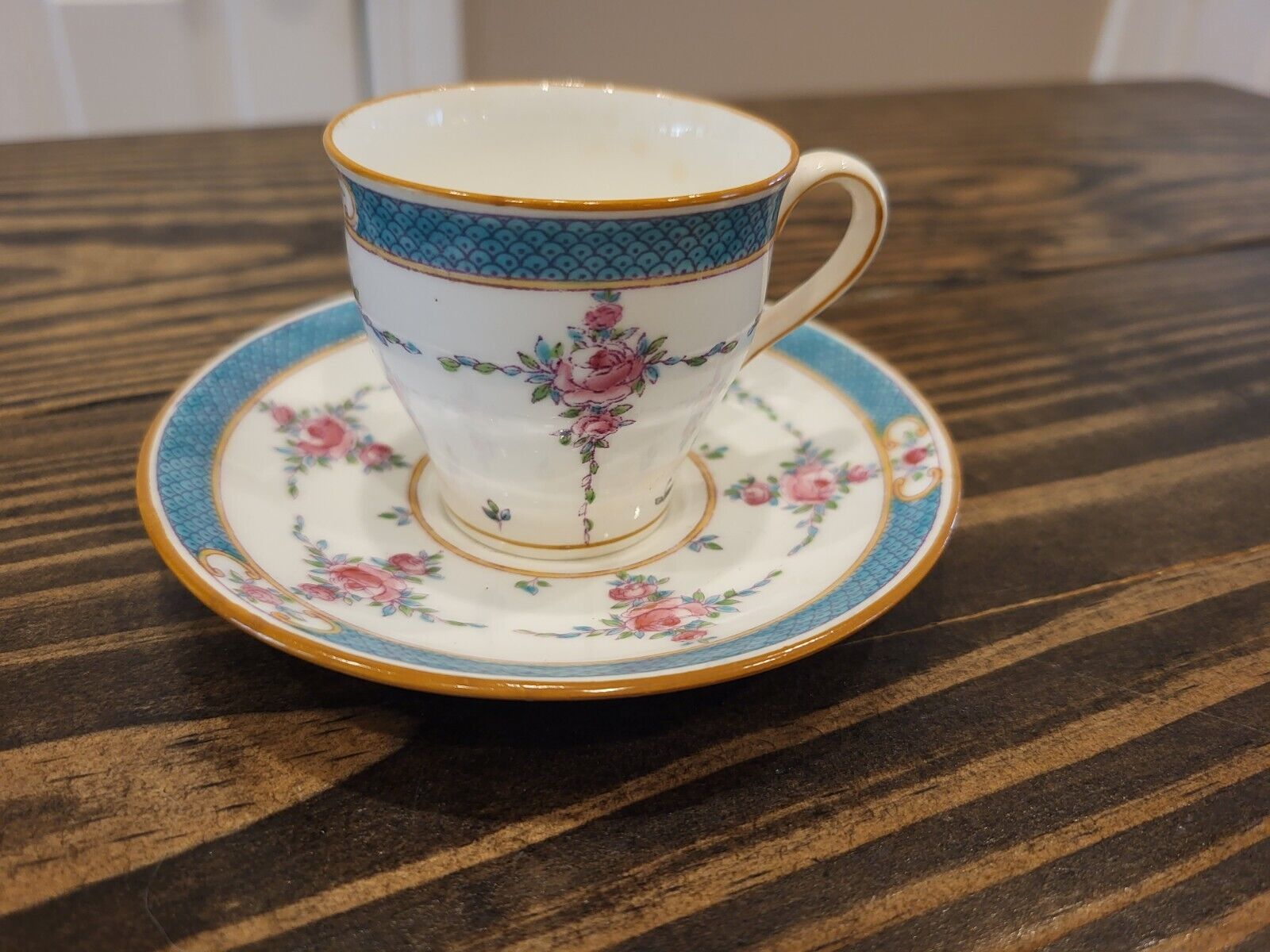Minton Persian Rose Teacup & Saucer - 1912-1950 - Vintage