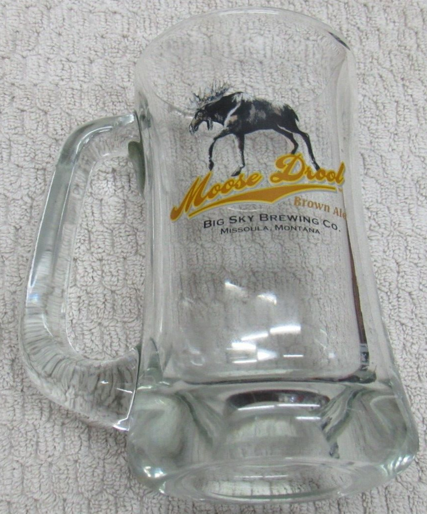 Moose Drool Brown Ale Beer Mug Glass Big Sky Brewing Co. Missoula Montana