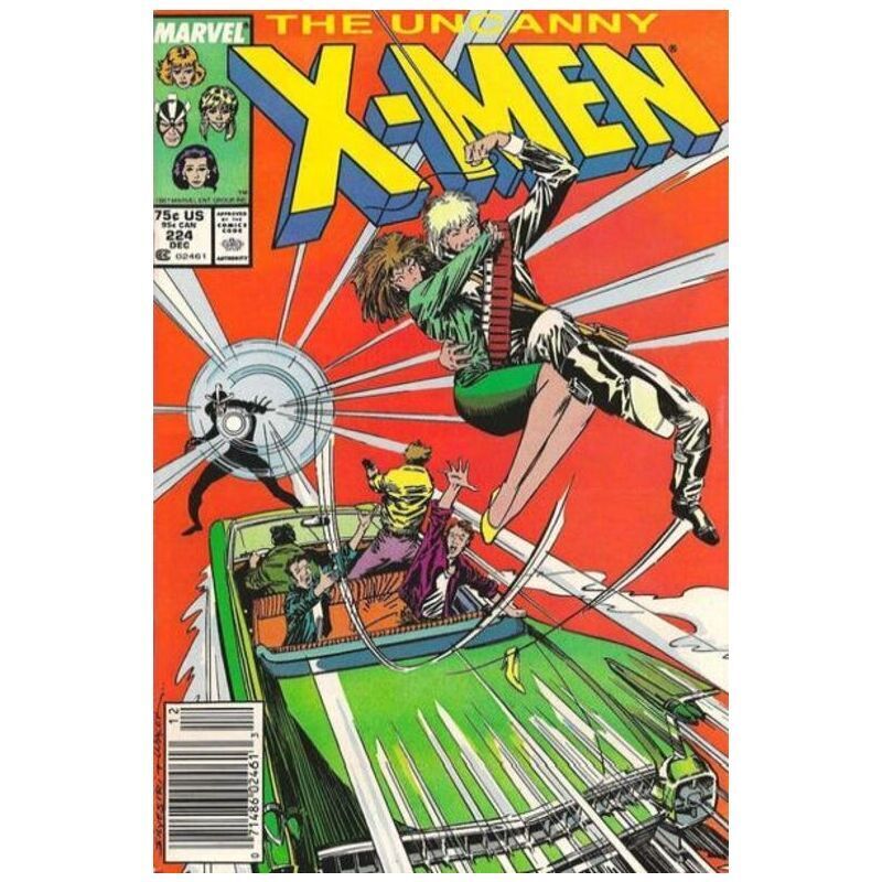 Uncanny X-Men (1981 series) #224 Newsstand in NM minus cond. Marvel comics [k: