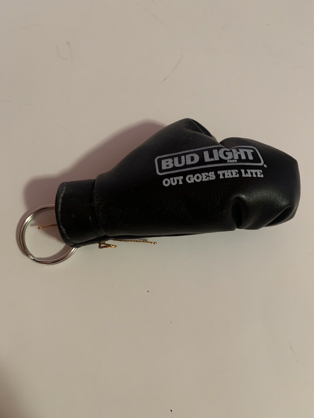 Vintage Budweiser Bud Light Boxing Glove Key Chain