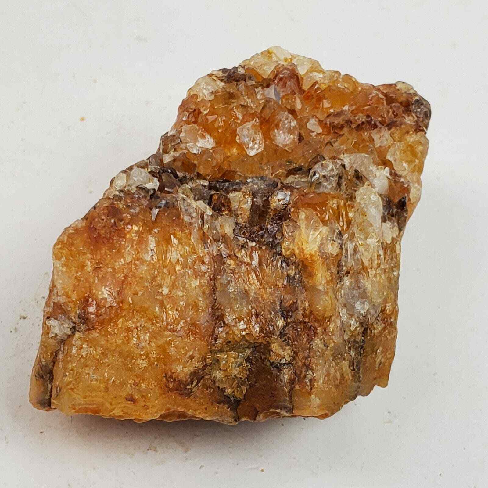 Vintage Raw Hessonite? Crystal Rock 4.7 Ounce 3.25 Inch Long
