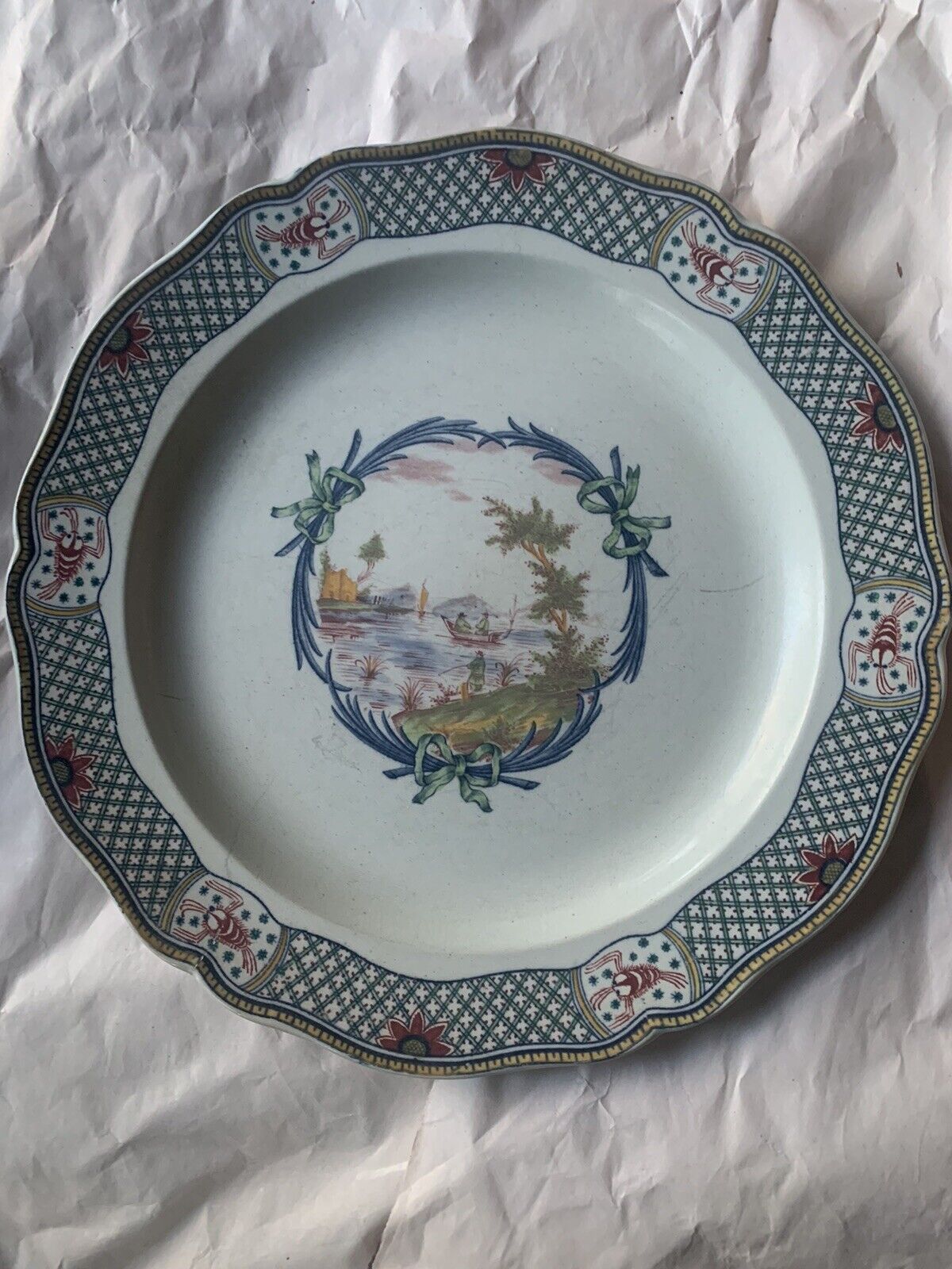 RARE Wedgwood 1864-1901. Pale Blue Hand Painted, Antique Impression.