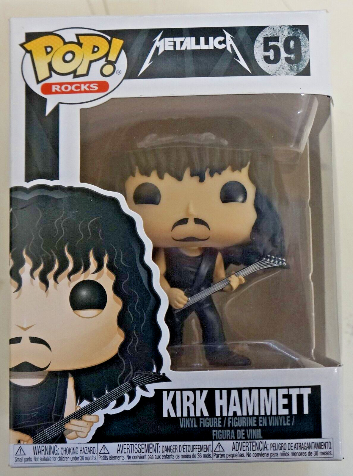 Kirk Hammett Metallica Funko Pop Rocks 59 - Vaulted Figure And Justice For All