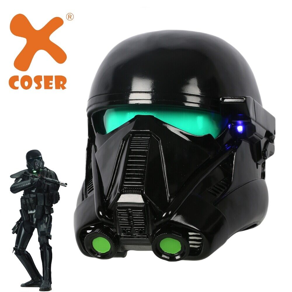 Xcoser Star Wars Rogue One Death Trooper Helmet Cosplay Prop Replica LED Light