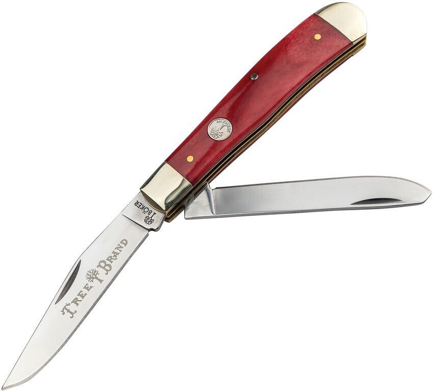 Boker Traditional Series 2.0 Trapper Folding Knife Red Bone Handle D2 110830