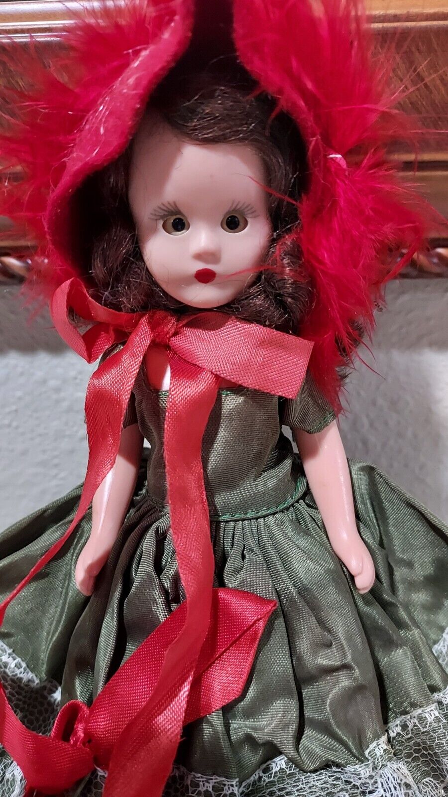Nancy Ann Storybook Doll Sleepy Eyes Plastic Jointed Limbs Auburn Hair