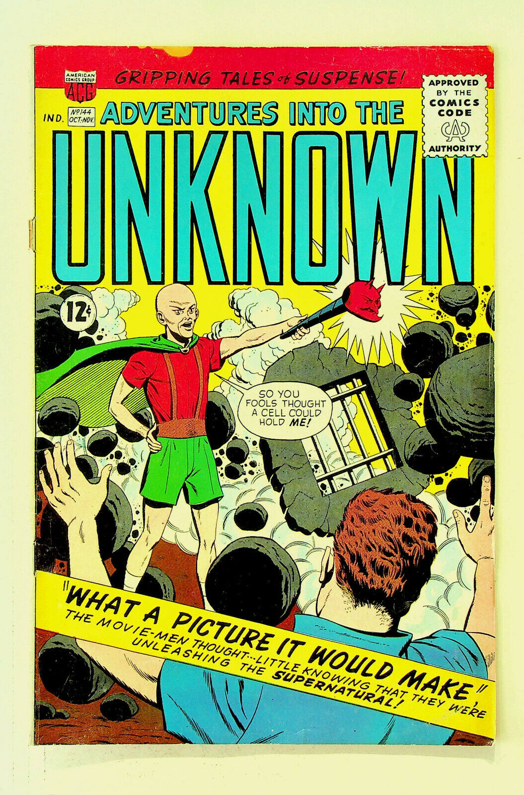Adventures Into the Unknown #144 (Oct-Nov 1963, ACG) - Fine/Very Fine