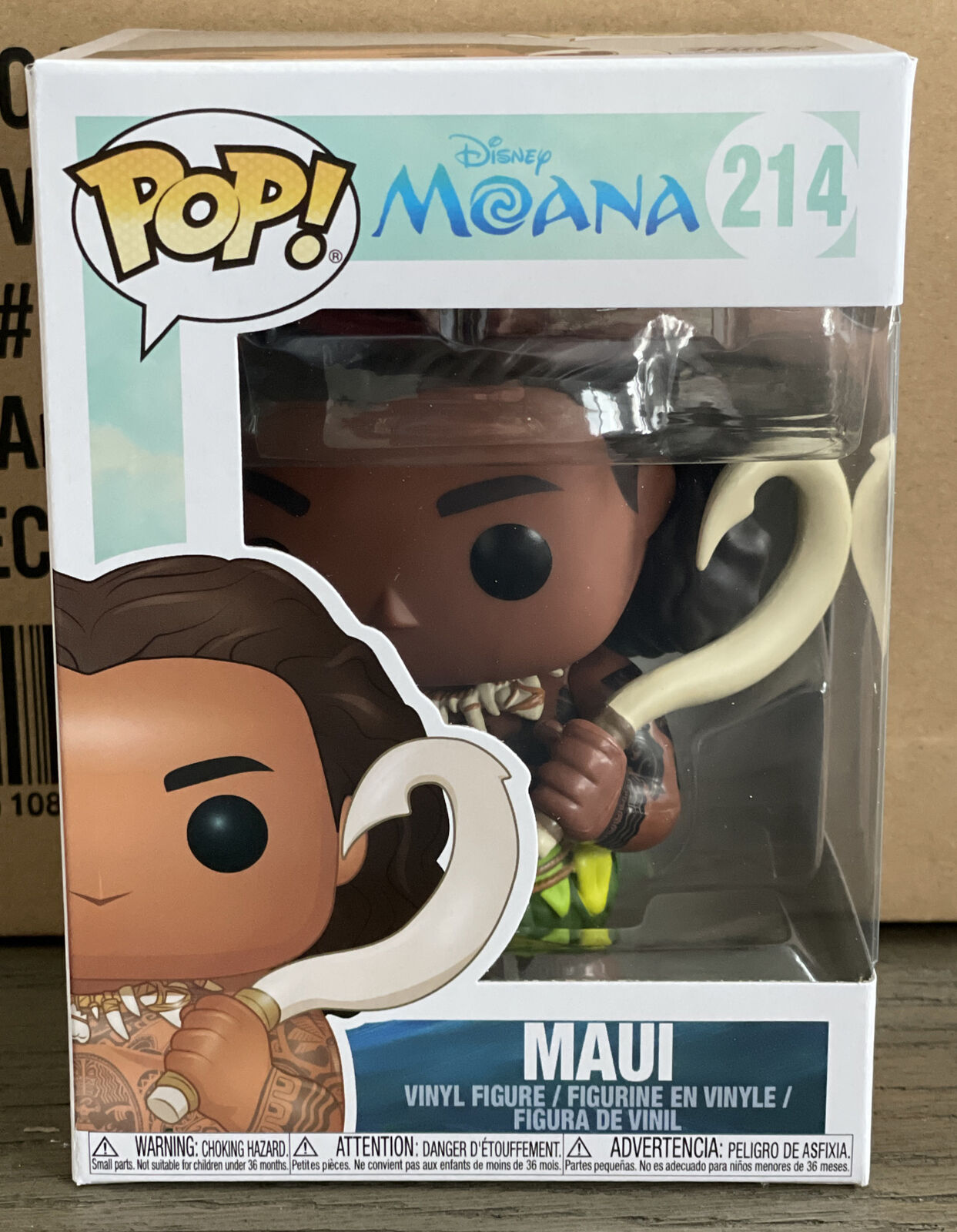 Funko Pop Disney Moana Maui #214 BRAND NEW W/Protector