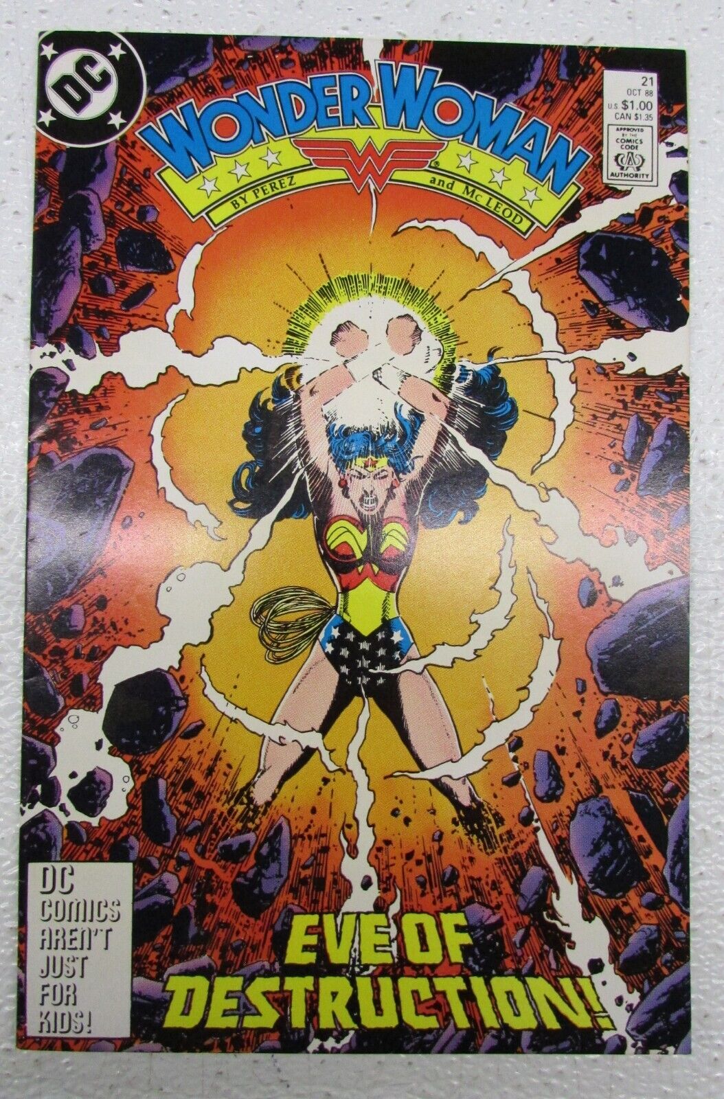 DC COMIC BOOK WONDER WOMAN EVE OF DESTRUCTION #21 OCT 1988