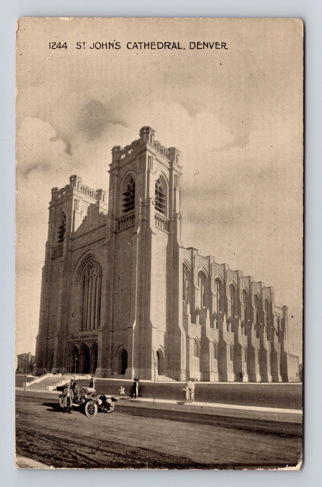 Denver CO-Colorado, St John\'s Cathedral, Religion, Antique, Vintage Postcard